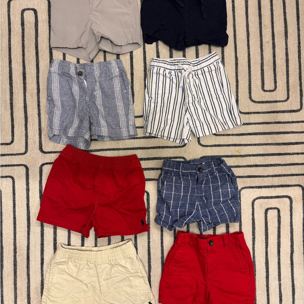 Janie and Jack, Ralph Lauren. Lot of 8 baby shorts 6-12 months